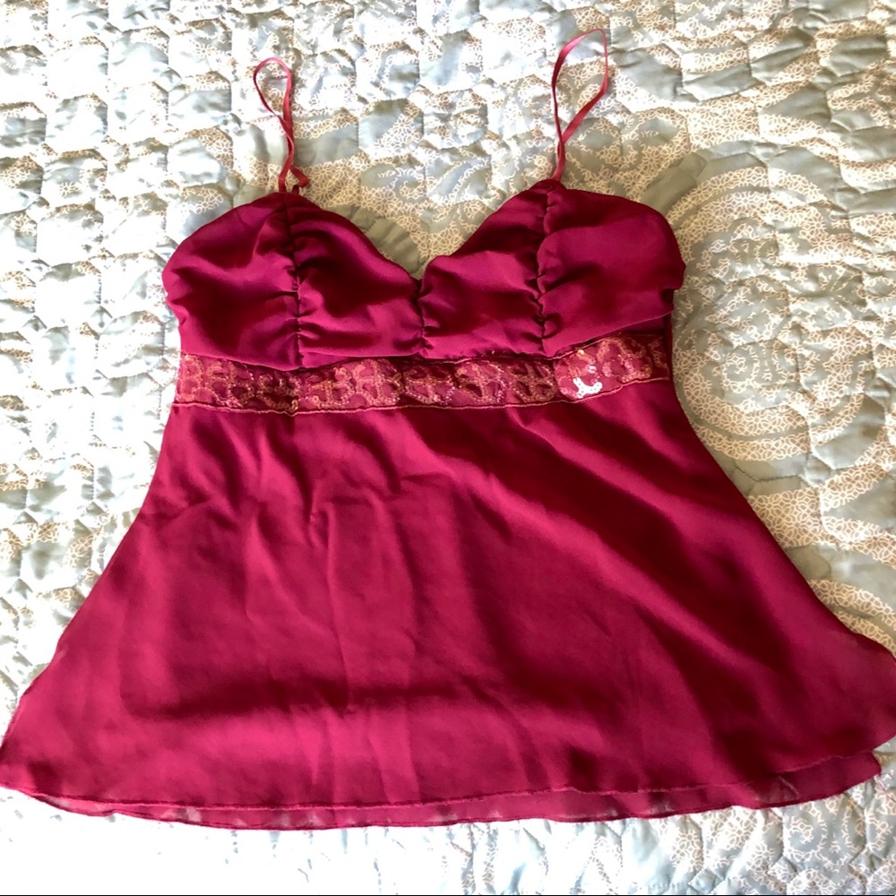 Straps tank with beading